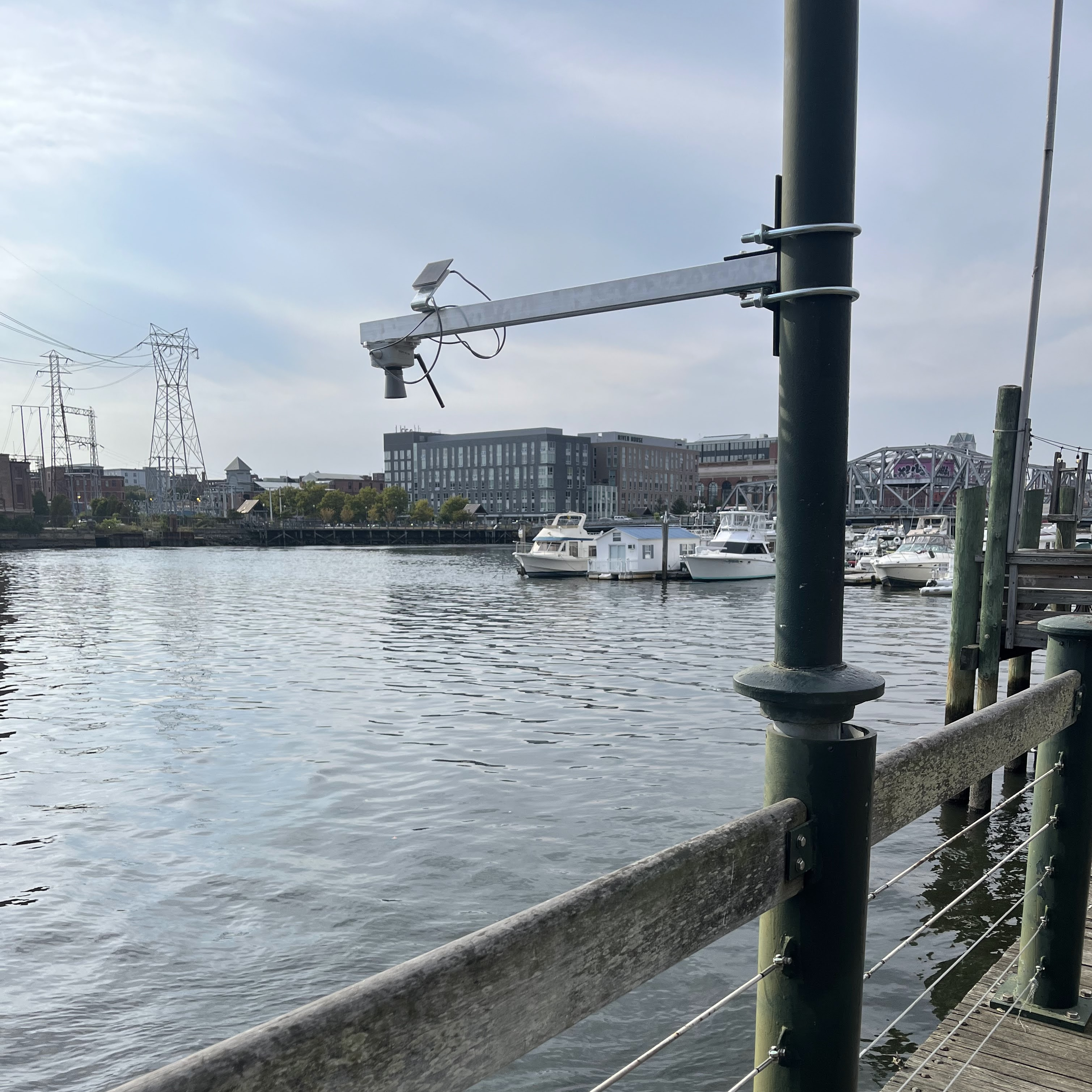 Waterfront sensor installation